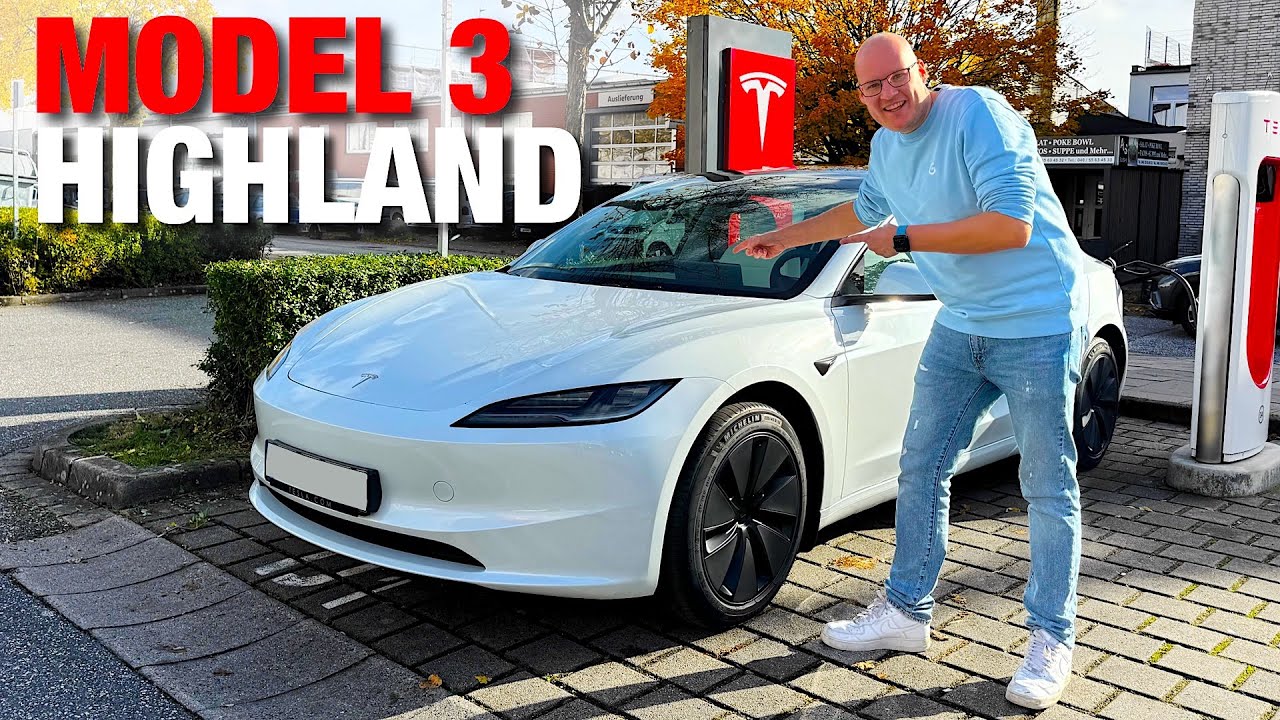 Mein neues Auto! Tesla Model 3 Highland Abholung & erster Eindruck 🤩