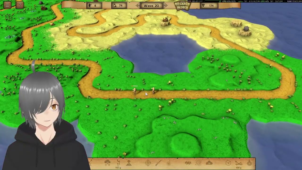 【Rustic Defense】 Fantasy roguelike TD. Explore generated maps, research heroes, and build towers.