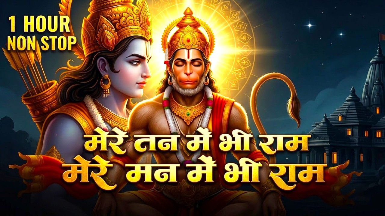 1 Hour Nonstop मेरे तन में भी राम मेरे मन में भी राम Ram Nam Jap Powerful Ram Bhajan #meremanmeinram