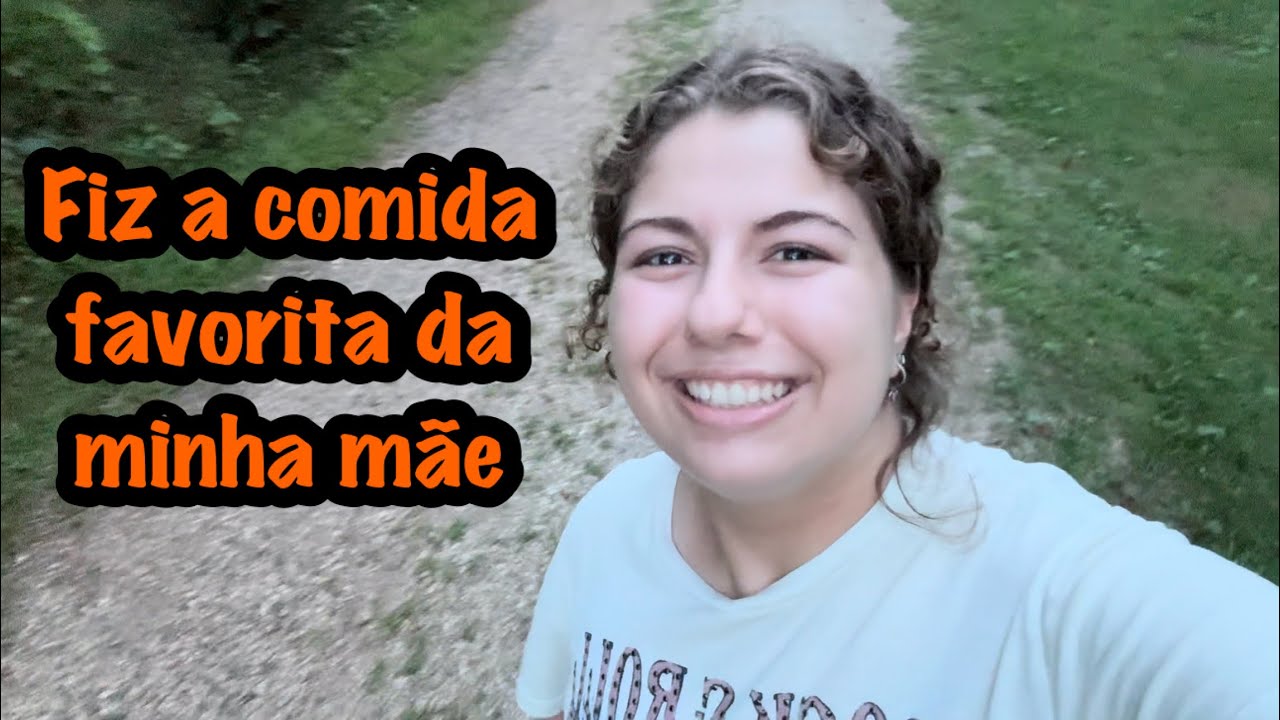 Minha mãe voltou e eu fiz a comida favorita dela