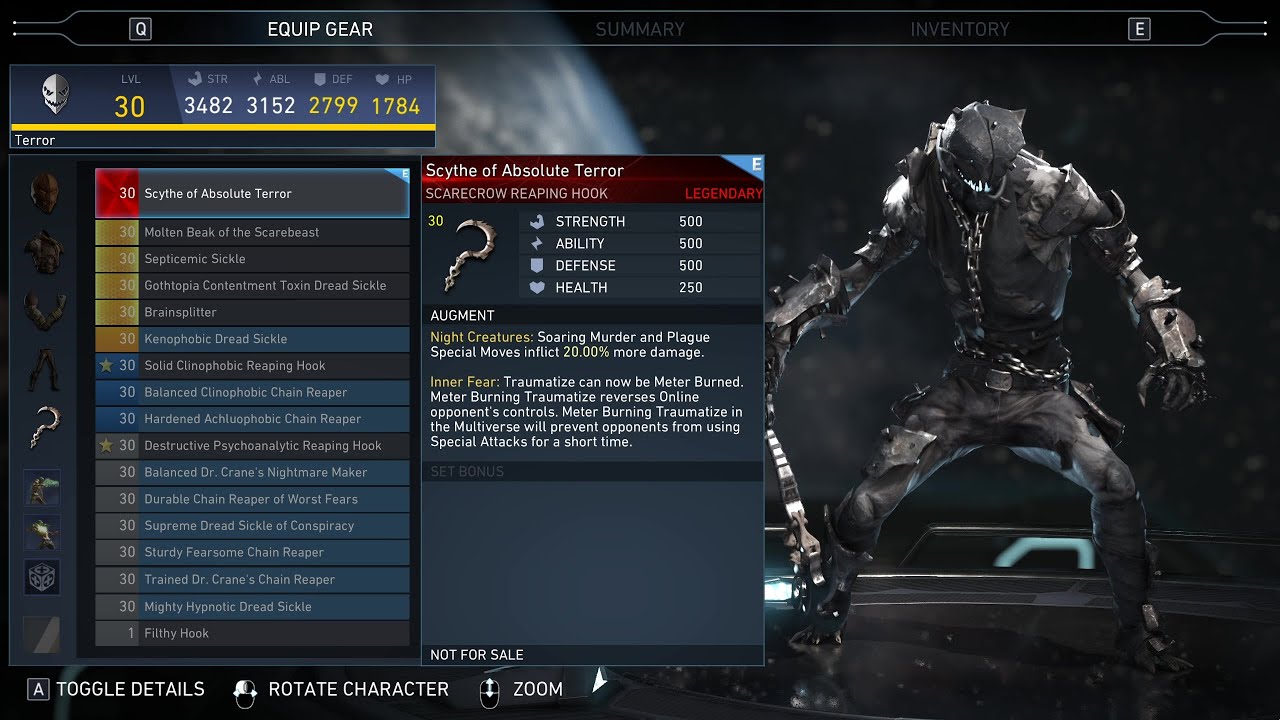 It's Always Halloween at Arkham - Scarecrow Legendary Gear Unlocked | Injustice 2