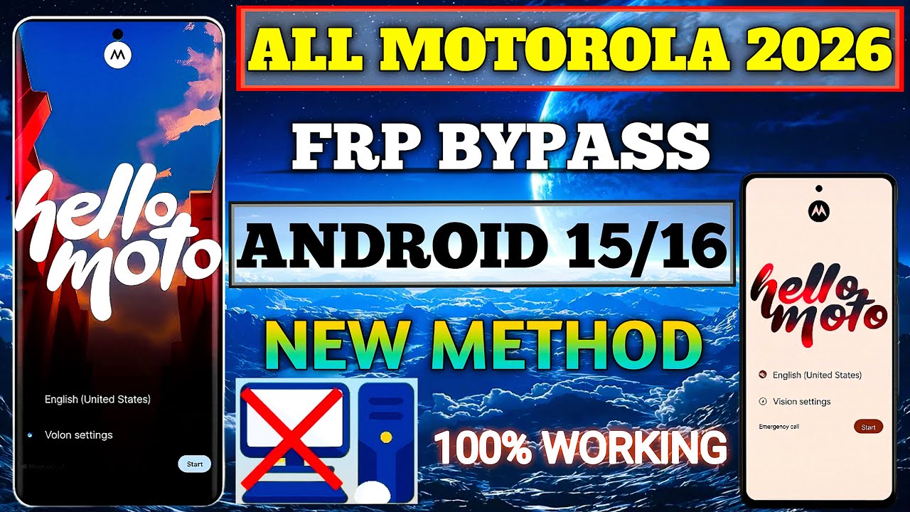 Motorola FRP Bypass 2026 ✅ | Skip Google Lock After Reset | No PC