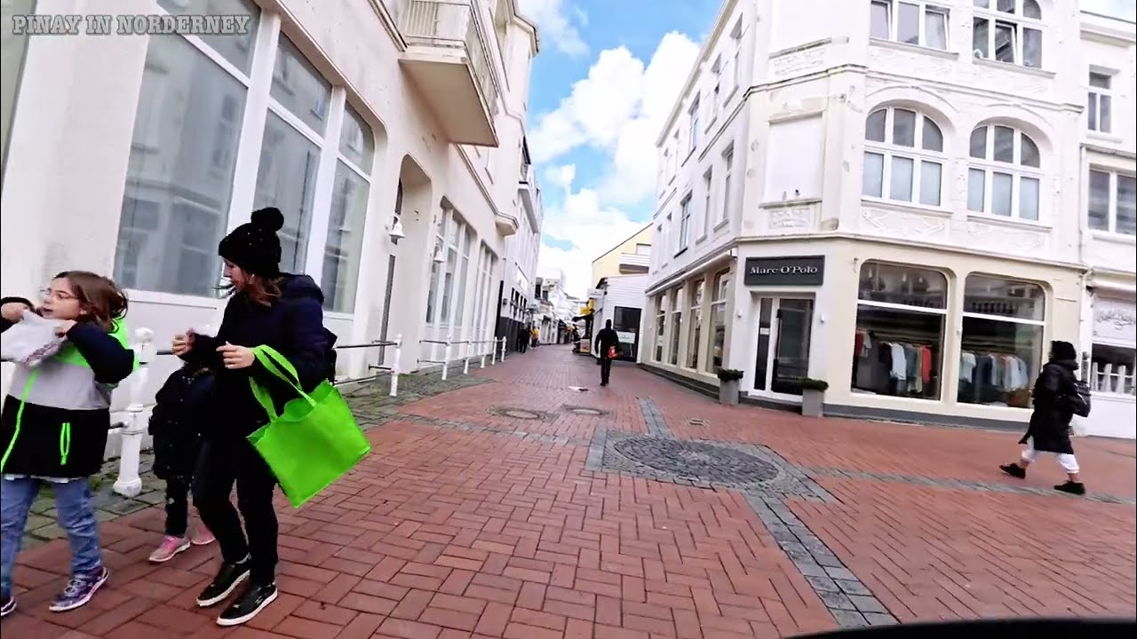 Norderney, ein ruhiger Sonntag Vormittag, in der Innenstadt, Island life 2024