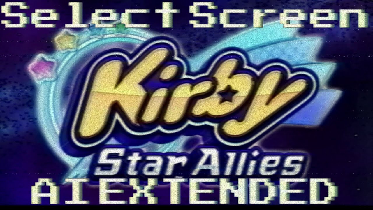 What If... Select Screen Was Extended By AI - Kirby Star Allies