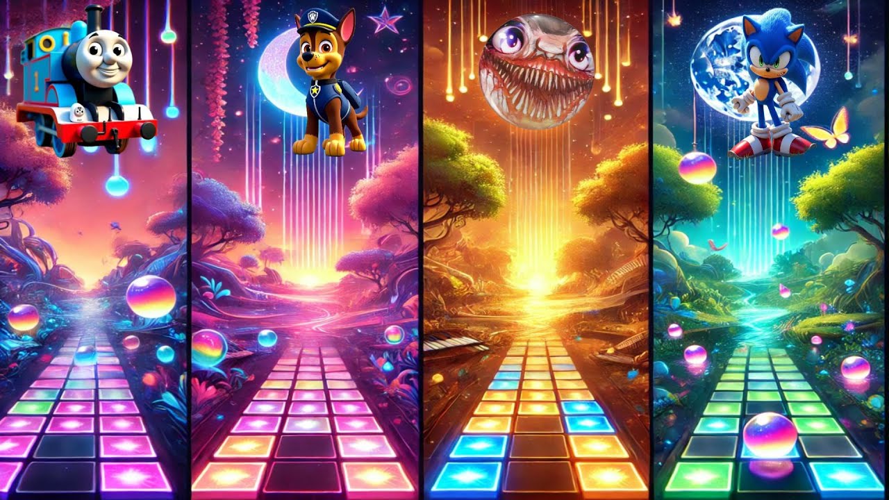 Thomas The Train 🆚Paw Patrol🆚Choo Choo Charles🆚Sonic  - Coffin Dance