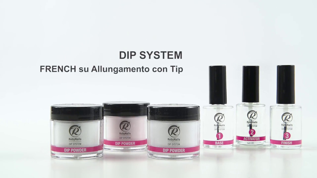DIP SYSTEM - French su Allungamento con Tip - Acrilico ad immersione
