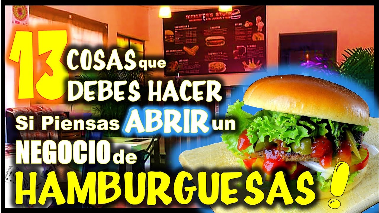 NEGOCIO de HAMBURGUESAS / COSAS que debes HACER para ATRAER CLIENTES
