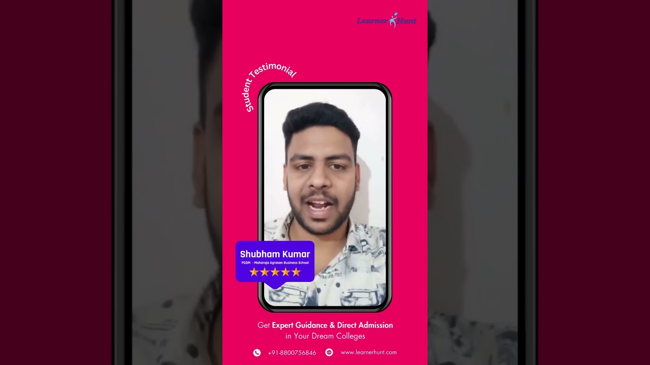 Satisfied Student Testimonial Video of Maharaja Agrasen Business Scholl Students |Learnerhunt | MABS
