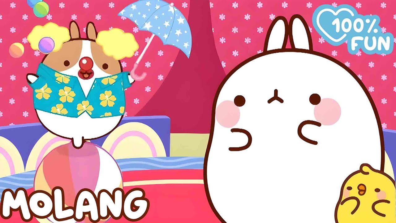 Festa e diversão festiva com Molang e Piu Piu | Funny Cartoons | Molang Portugese