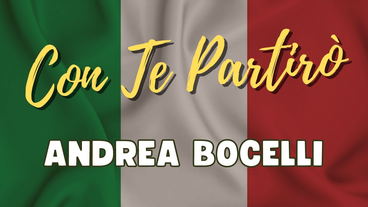 Andrea Bocelli - Con Te Partirò (Com legenda em italiano e português BR)
