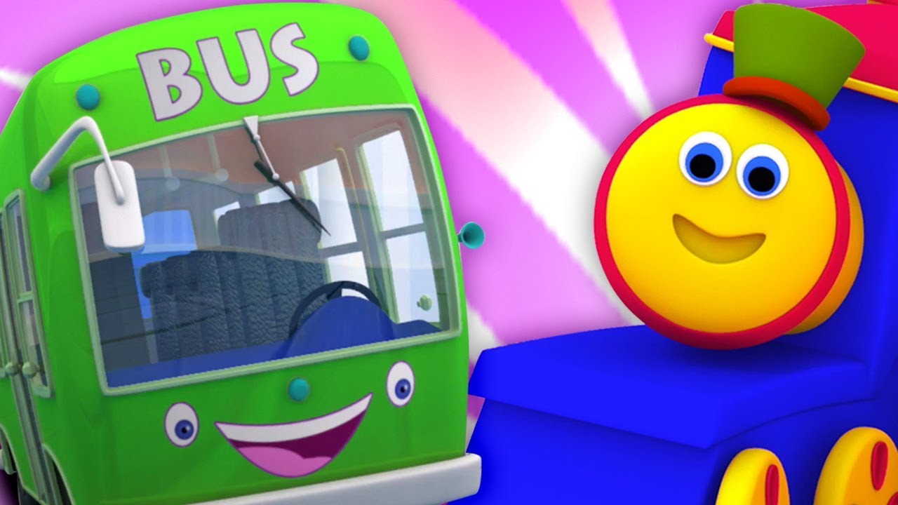 боб поезд | Колеса на автобусе | автобусная песня в россии | Wheels on The Bus