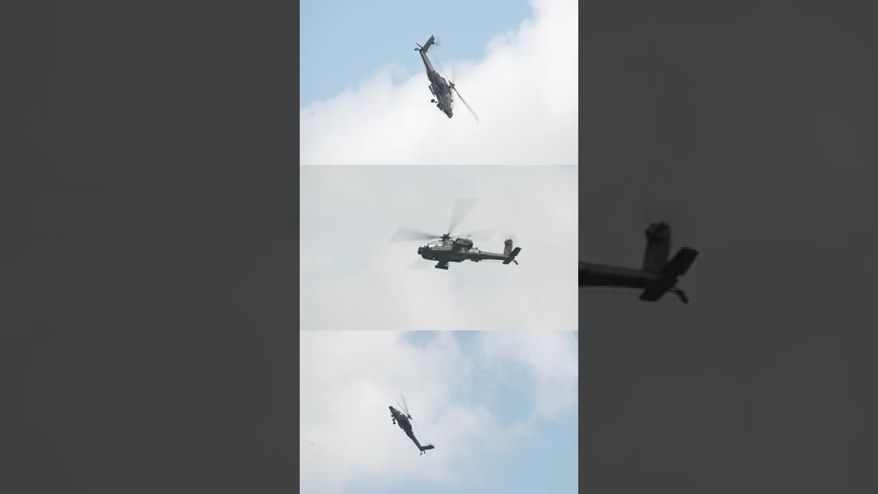 Watch the Republic of Singapore Air Force's AH-64D Apache fly at the #SingaporeAirshow!