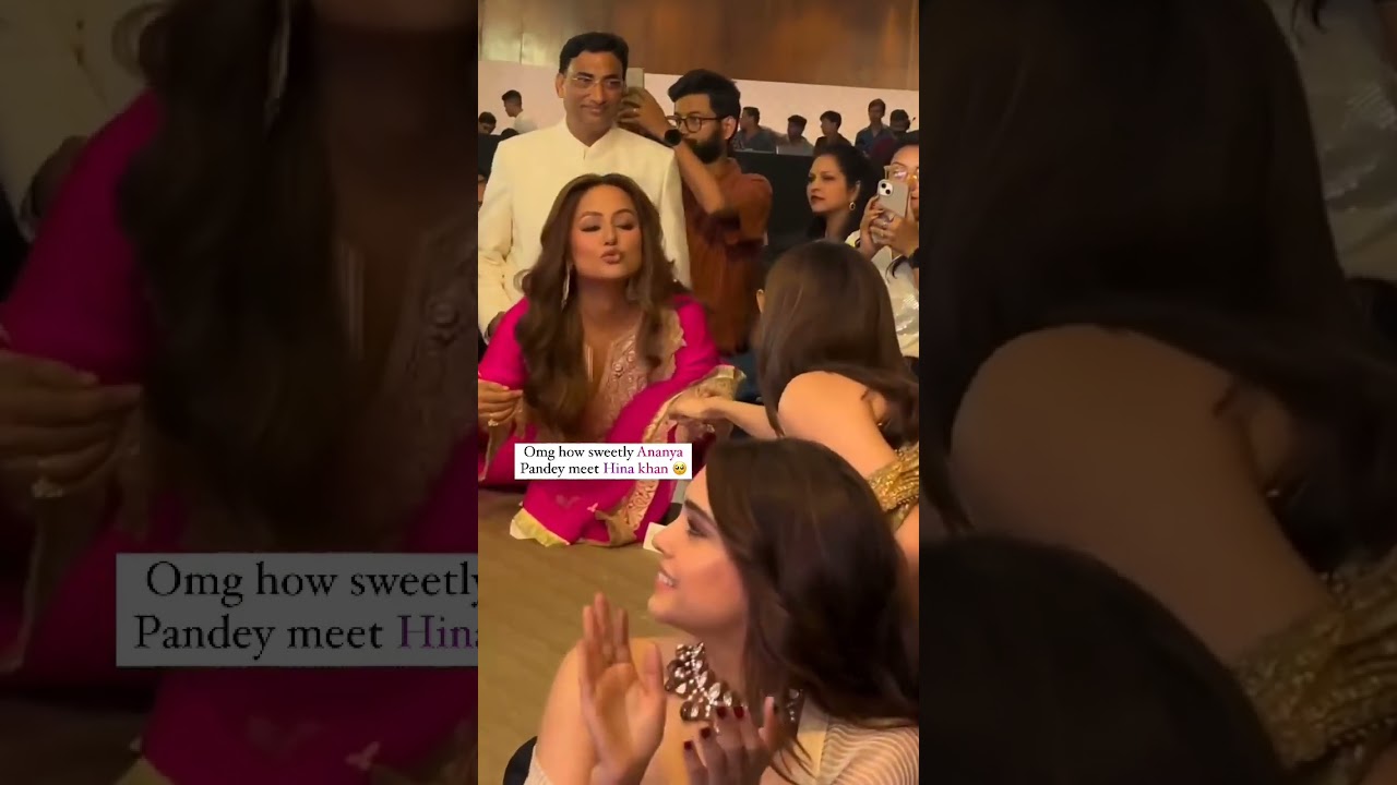 Ananya asks Hina how are you 🥺💎❤️@realhinakhan @ananyapanday #hinakhan
