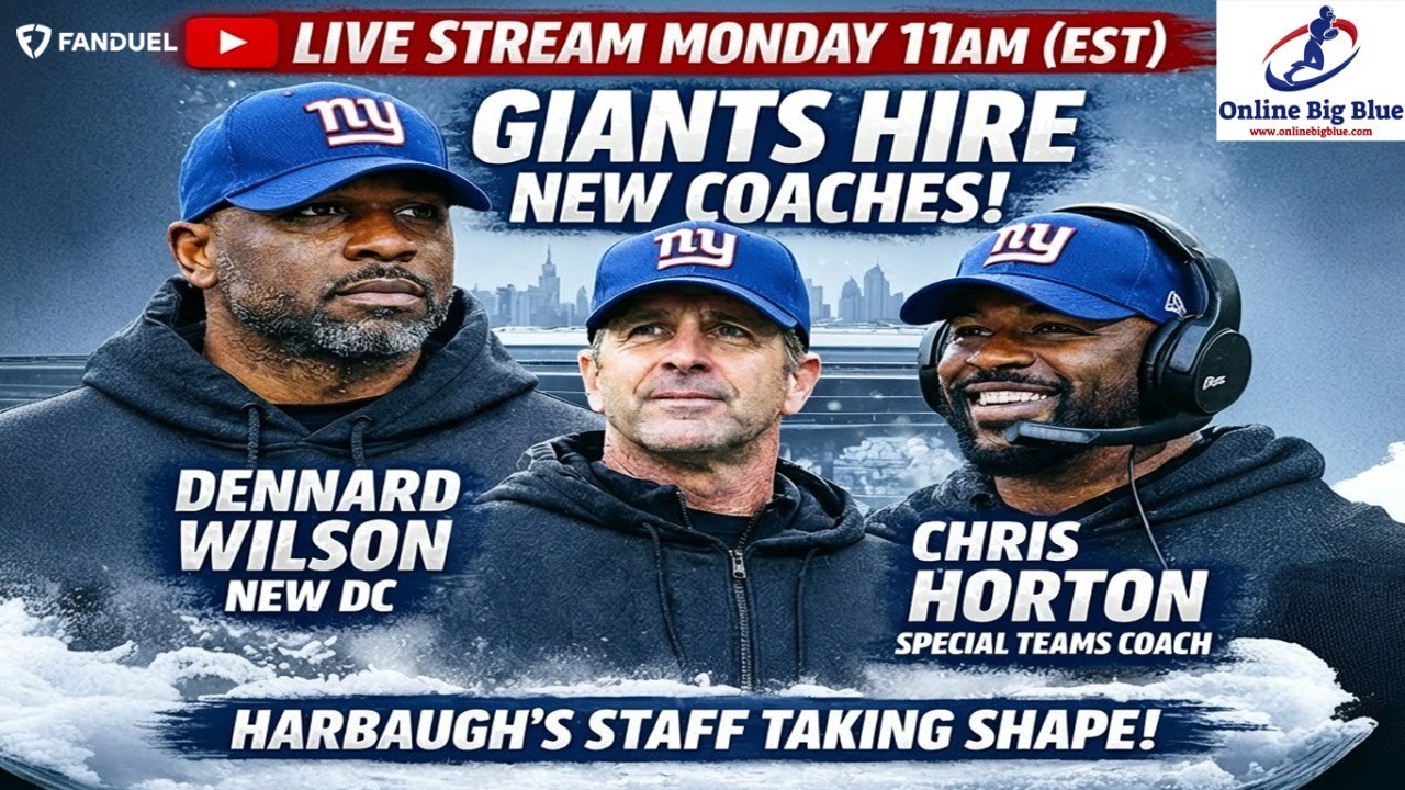 Harbaugh’s Blueprint Begins! NY Giants Land Dennard Wilson & Chris Horton | LIVE Monday 11am
