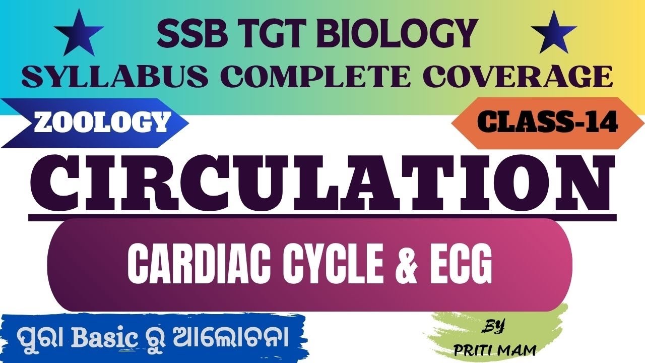 SSB TGT ZOOLOGY | CIRCULATION (Unit 8) | Class-14 By Priti mam