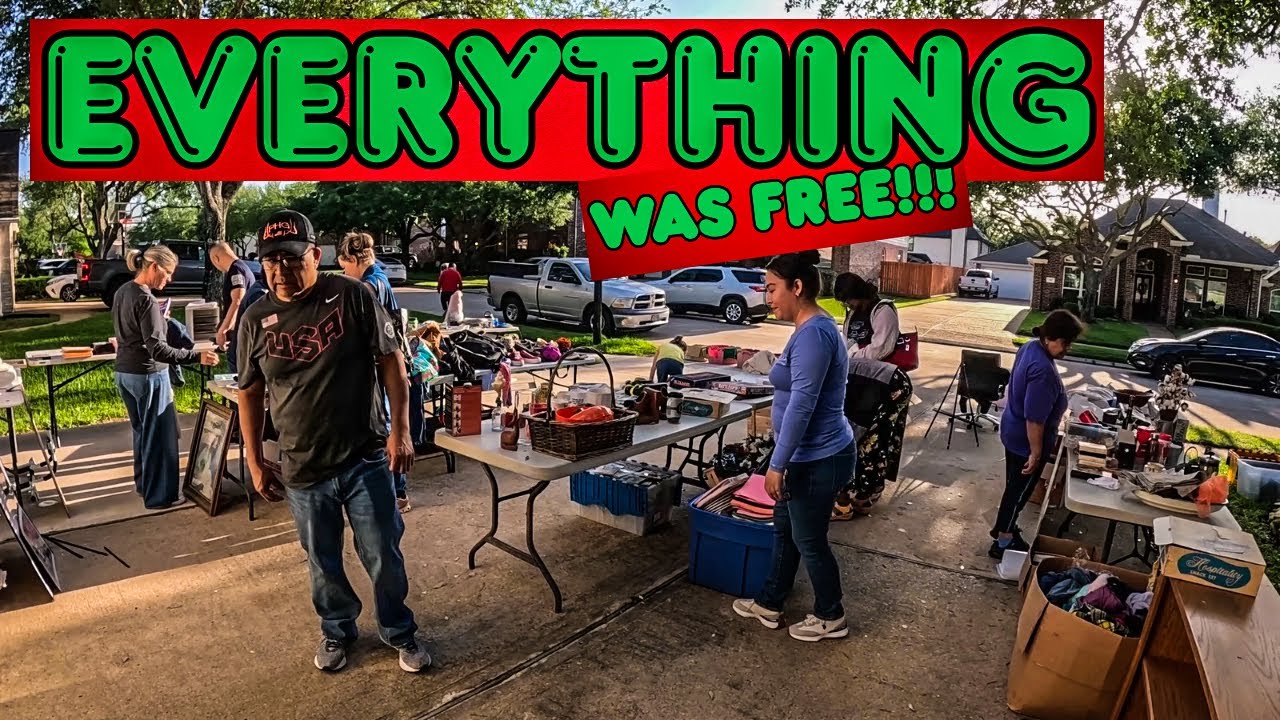 Everything Was Free At This Garage Sale