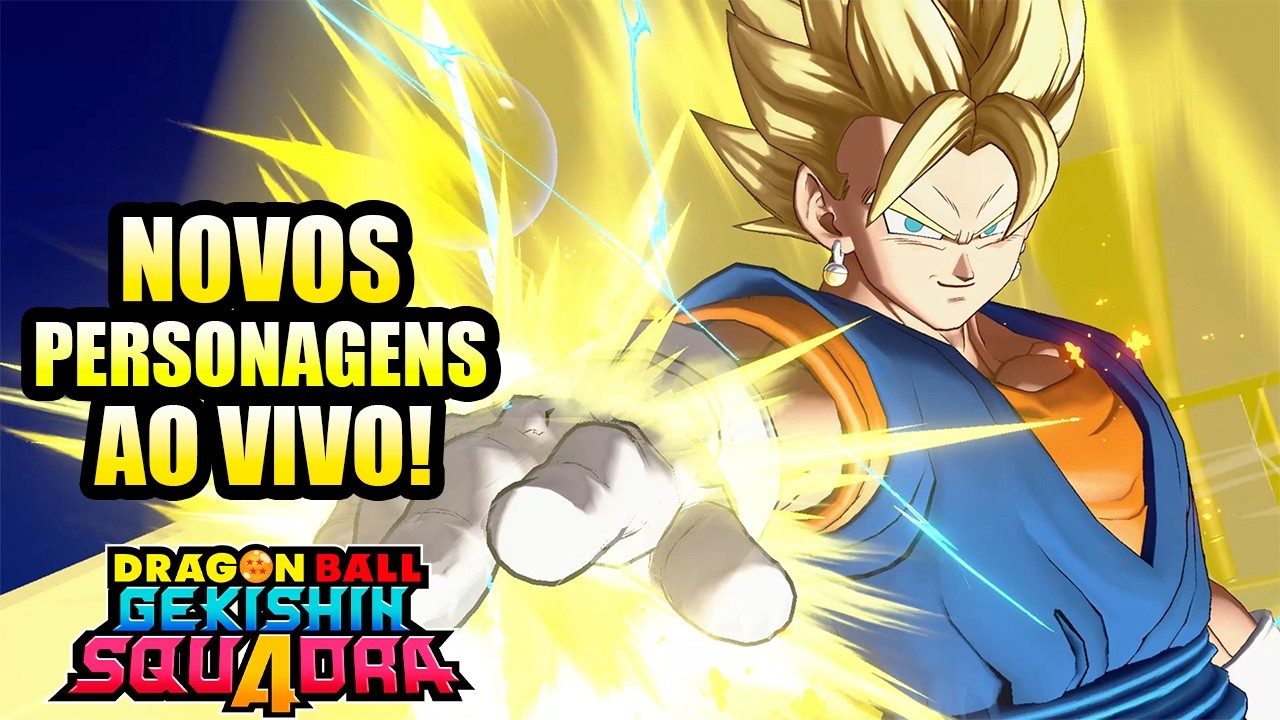 🚨GOGETA? GOKU BLACK? REAGINDO AOS NOVOS PERSONAGENS E AO MUDIAL AO VIVO (Gekishin Squadra)🚨