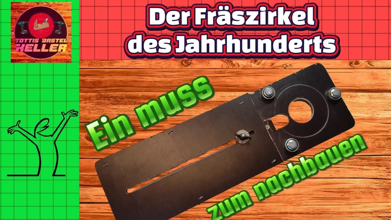 Dieser Fräszirkel/Router Circle Jig bringt mich zum erstaunen #werkstatt #diy #design #woodworking