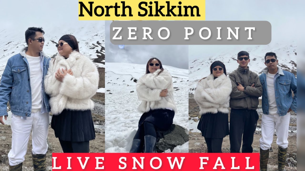 North Sikkim zero point wa Live Snow Fall Tini nw puila uff Dream ani 🥳@RumiDebbarmaofficial 