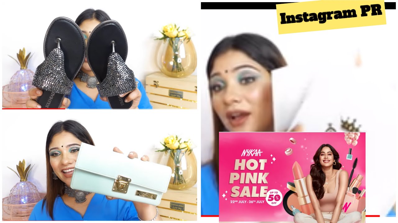 Nykaa hot pink sale advance || Instagram haul