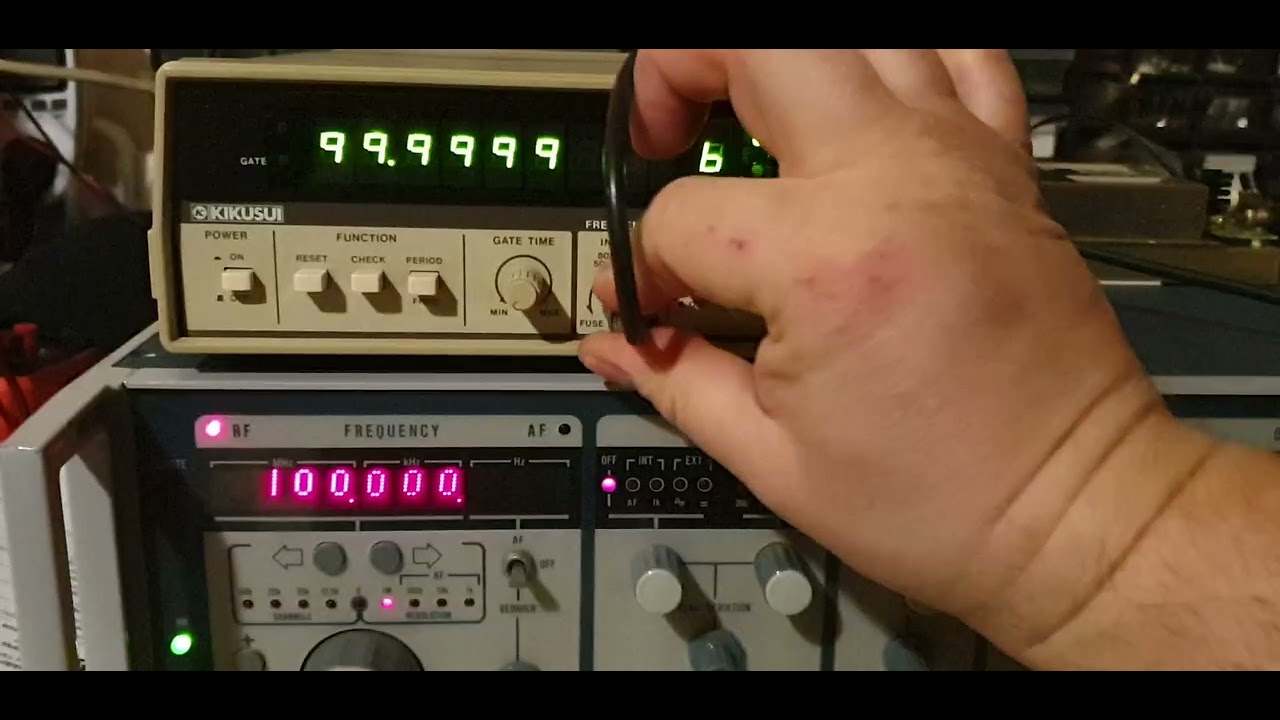 Adret 7100D signal generator repair in progress....