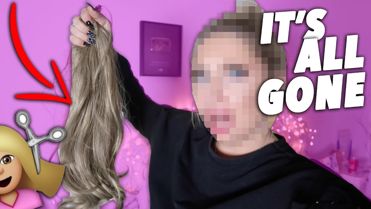 *wtf* CUTTING ALL MY HAIR OFF!!! For the FIRST time !!! 😭😱 | Saffron Barker