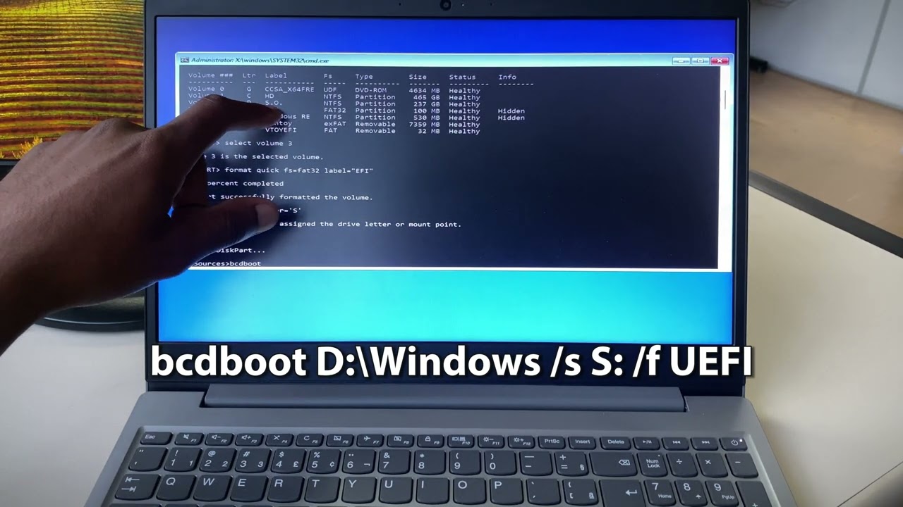 Recuperando a partição BOOT (EFI) do Windows 10/11