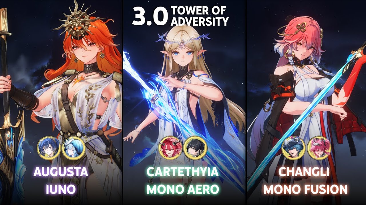 S0 Augusta Iuno / S0 Cartethyia Mono Aero / S0 Changli Mono Fusion | ToA 3.0/2.8 | Wuthering Waves