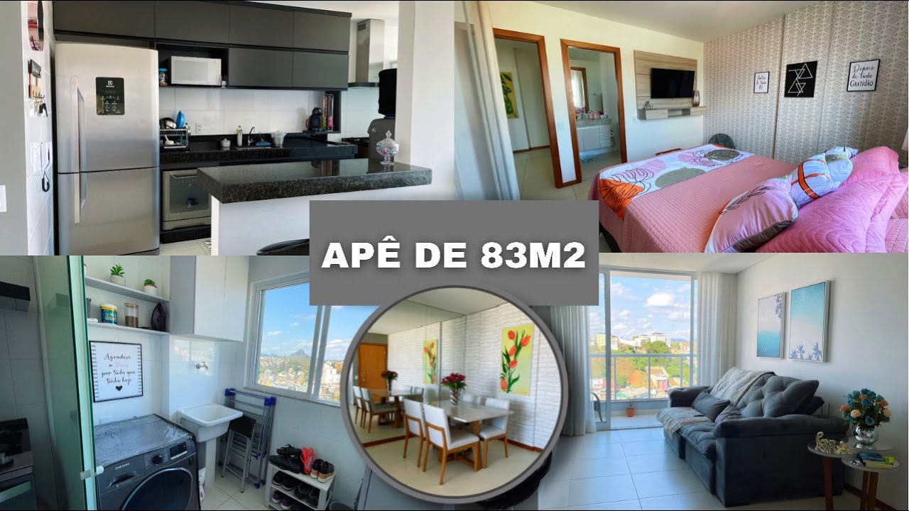 TOUR ATUALIZADO PELO MEU APARTAMENTO DECORADO - 83m²