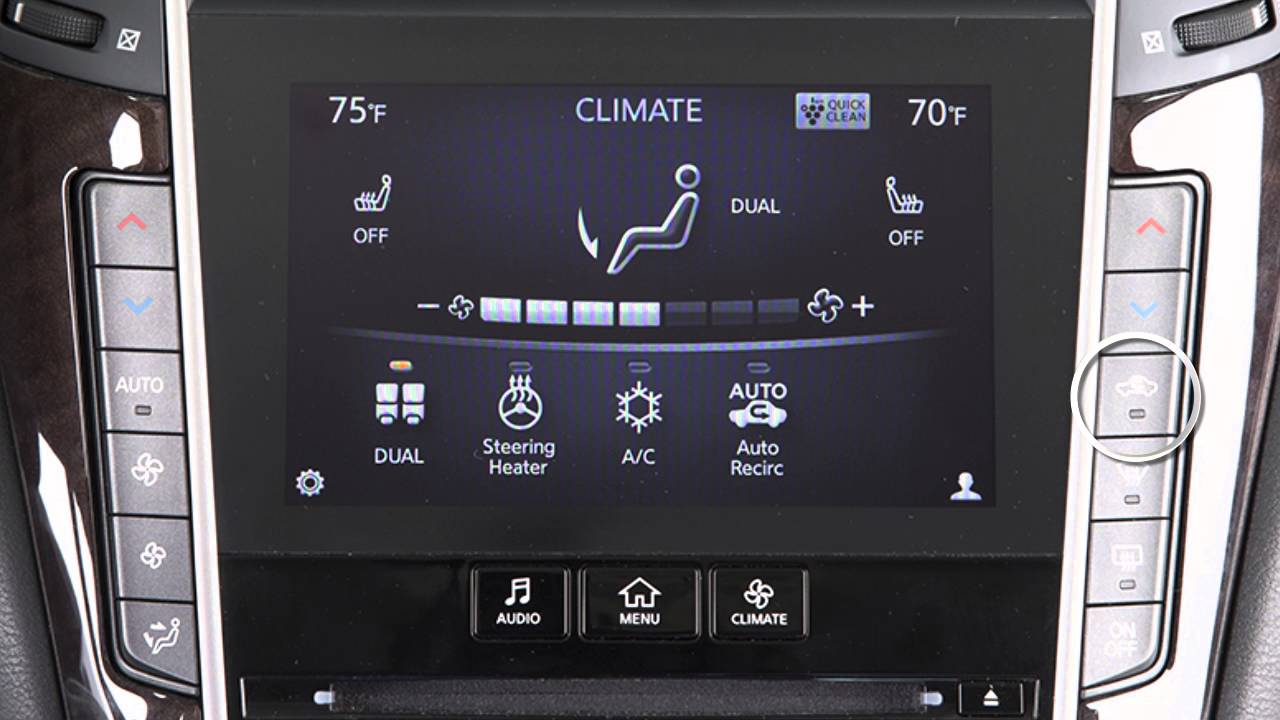 2016 Infiniti Q50 -  Climate Controls