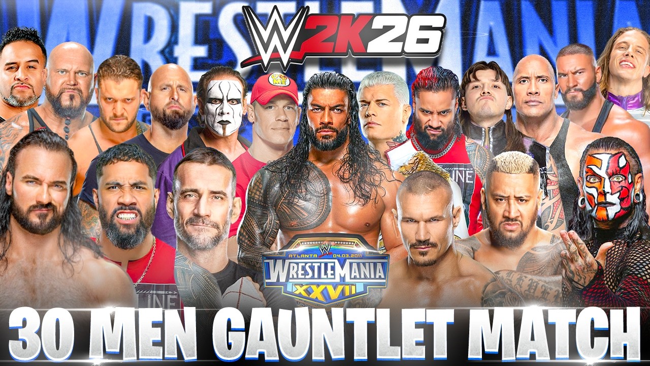 WWE 2K26: WrestleMania 27 Gauntlet Match | Crazy Eliminations!