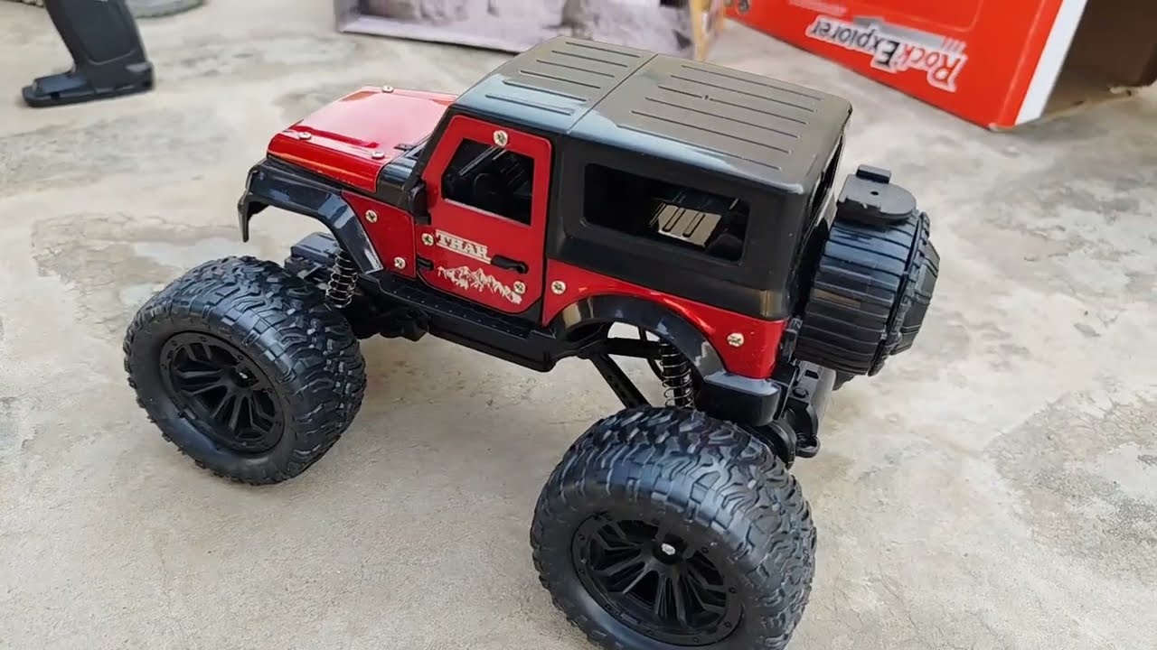 Mahindra Thar Remote Control Car Unboxing and Testing | Monster Truck high Speed