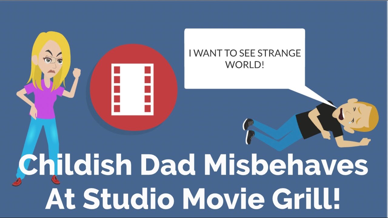 Инфантильный папаша ведет себя плохо в кинотеатре Studio Movie Grill!