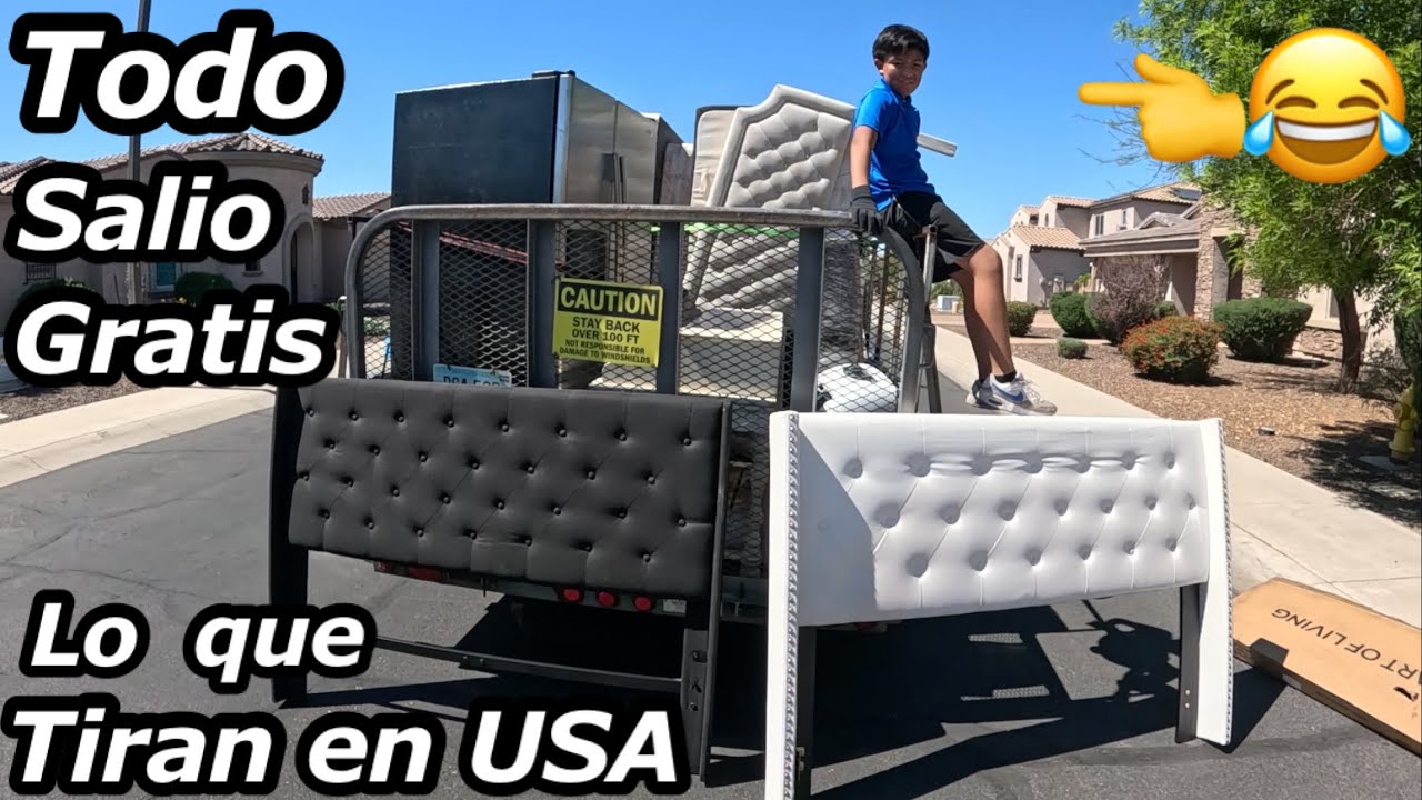 LO QUE TIRAN EN USA 😱BOTAN CAMAS 😱Y REFRIJERADOR🤑