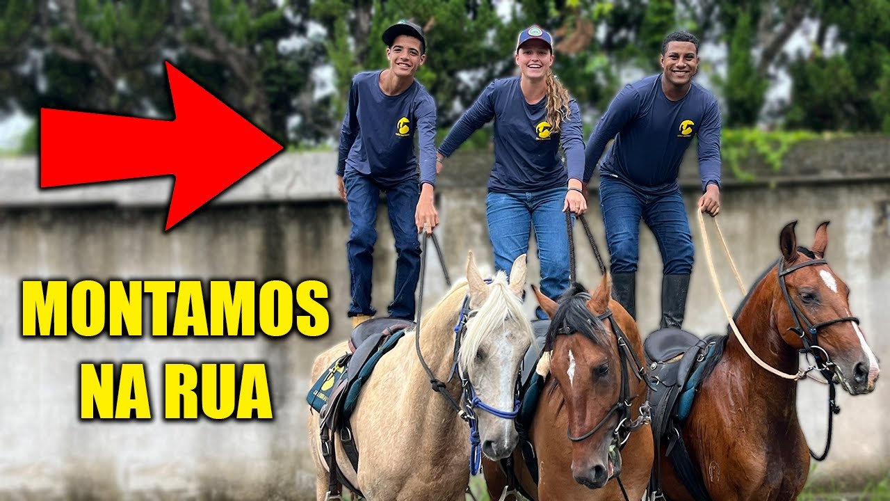 FOMOS DA UMA VOLTA A CAVALO NA RUA