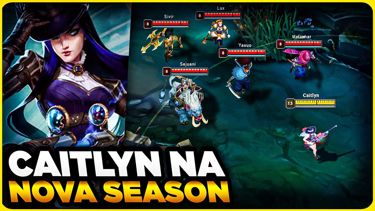 CARREGAR DE CAITLYN NA NOVA SEASON É POSSÍVEL? | MONO CAITLYN GAMEPLAY