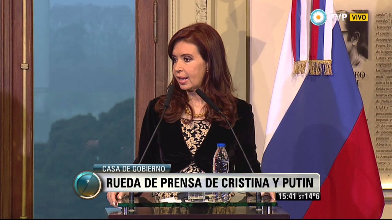 Visión 7 - Rueda de prensa de Cristina y Putin