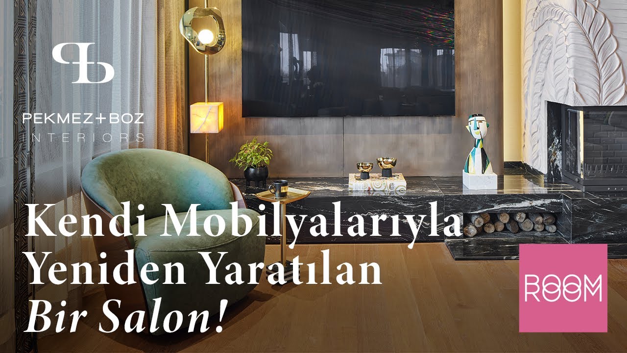 Kendi mobilyalarıyla yeniden yaratılan bir salon!