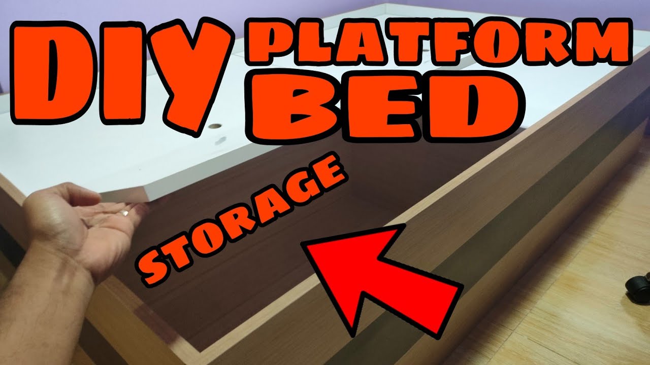 DIY MODERN PLATFORM BED WITH STORAGE | HOW TO BUILD PLATFORM BED WITH STORAGE | MR. LEE TV