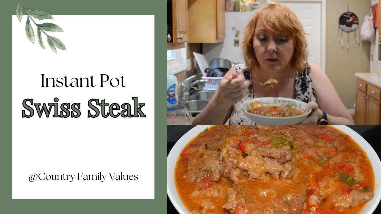 How to Make Swiss Steak in the Instant Pot #instantpot #swisssteak #beef #easy #countryfamilyvalues