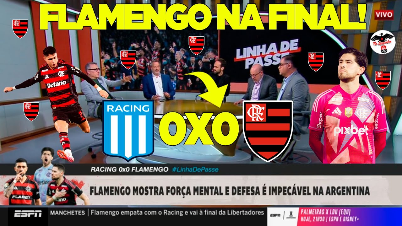 RACING 0X0 FLAMENGO! MENG&Atilde;O CLASSIFICADO PARA FINAL DA LIBERTADORES! FLA SUPERA EXPULS&Atilde;O DE PLATA