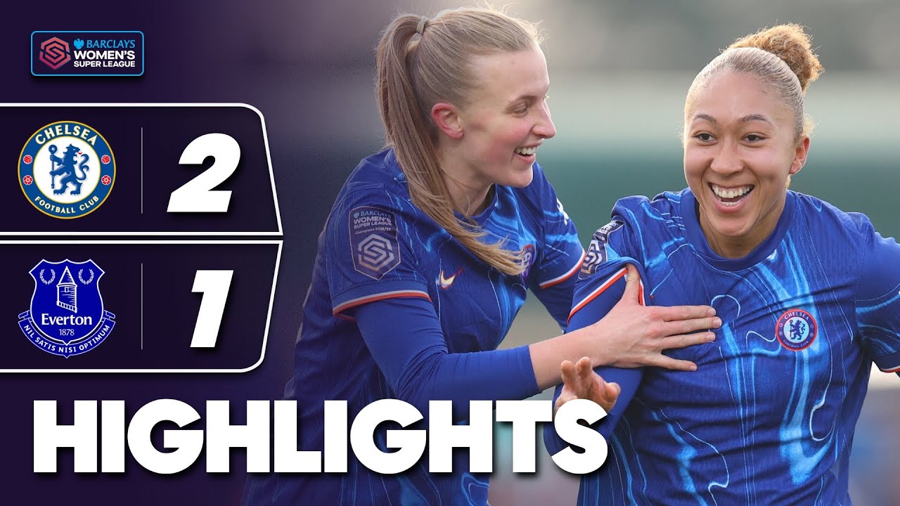 Lauren James Scores Late Winner! 🔥 | Chelsea v Everton Highlights | Barclays WSL 2024-25