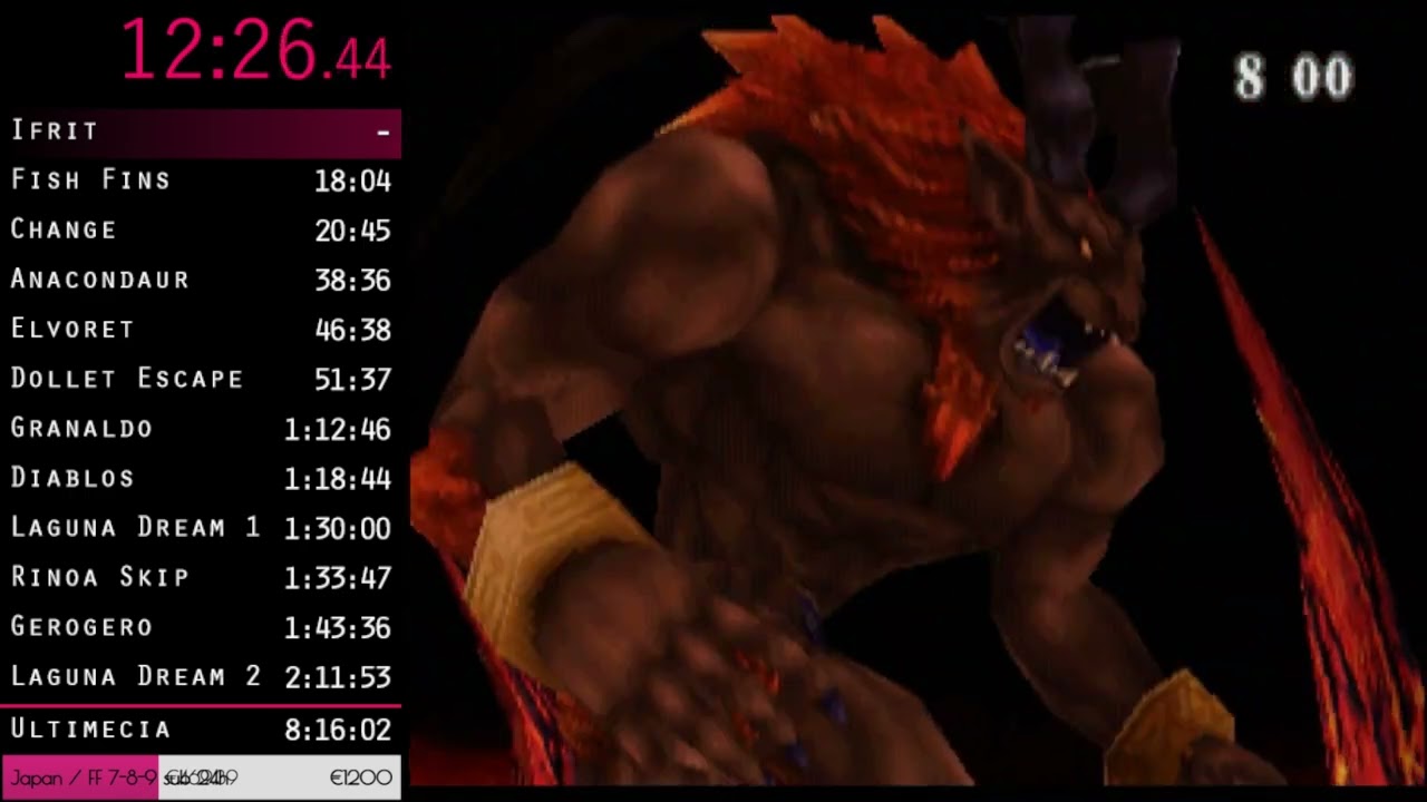 Final Fantasy VIII Any% Speedrun - 8:18:34 [World Record]