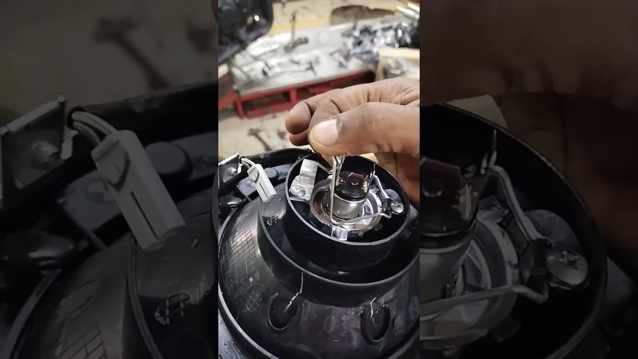 royal enfield meteor headlight bulb change