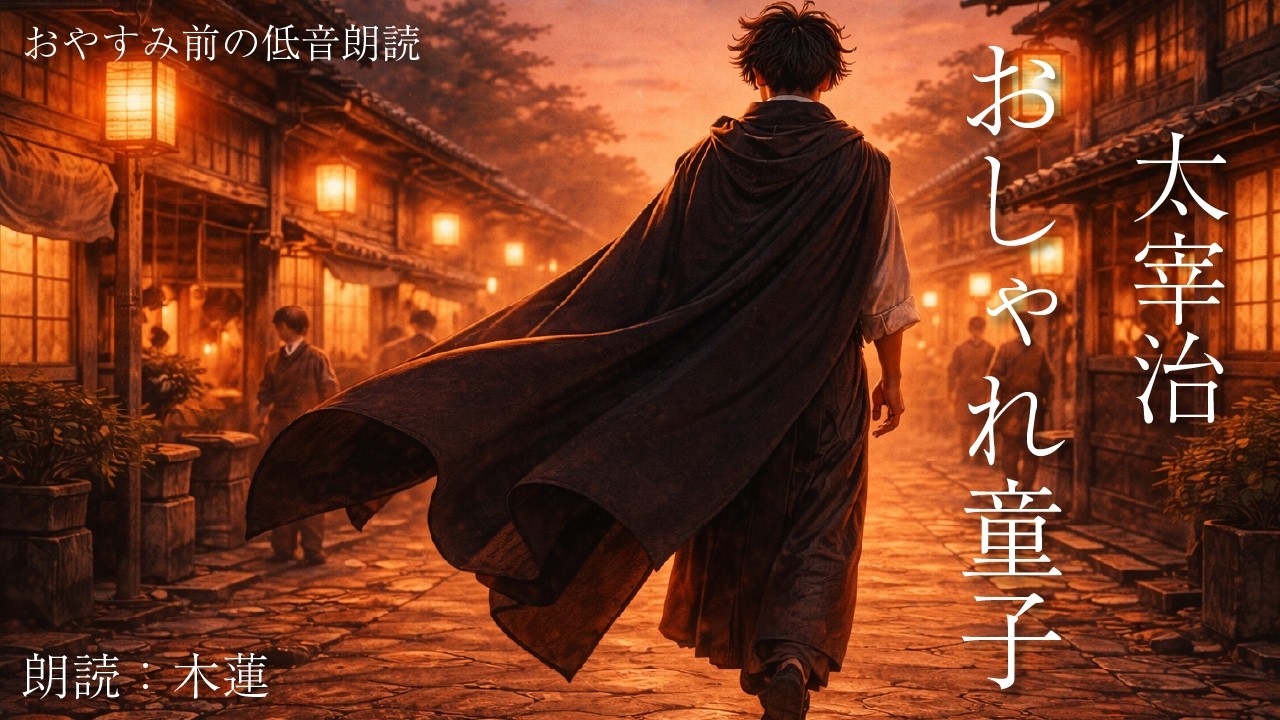 【低音朗読｜眠る前の文学】太宰治「おしゃれ童子」｜木蓮の静かな朗読