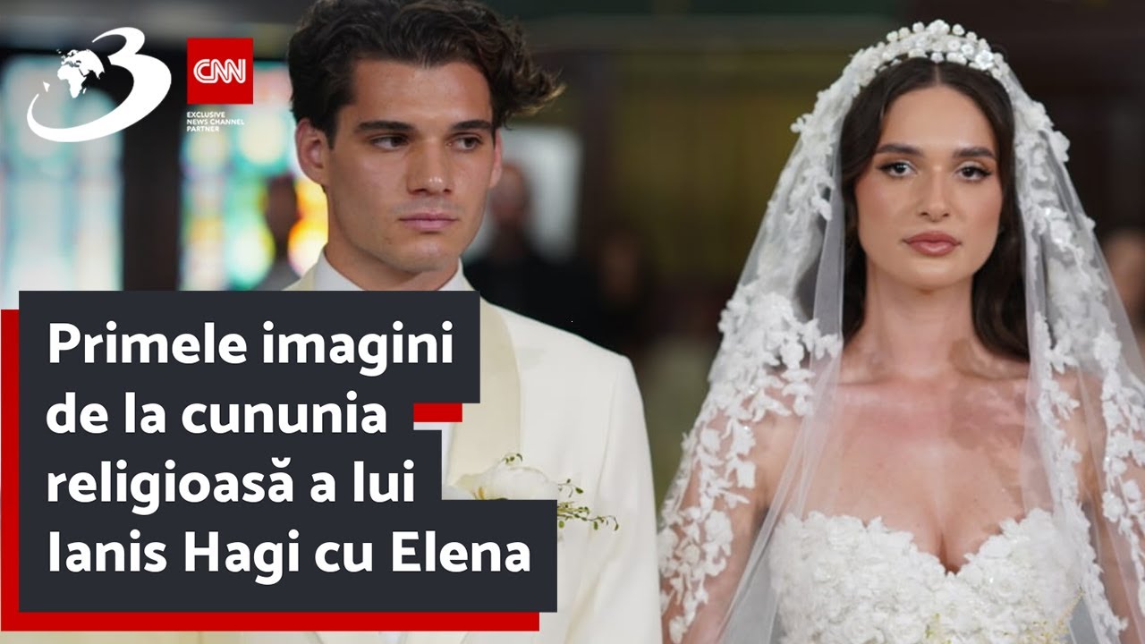 Primele imagini de la cununia religioasă a lui Ianis Hagi cu Elena