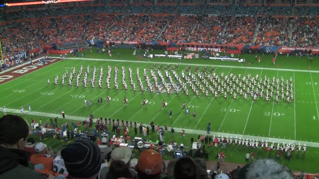 2010 Pro Bowl Halftime Show | BCU Marching Wildcats [HD]