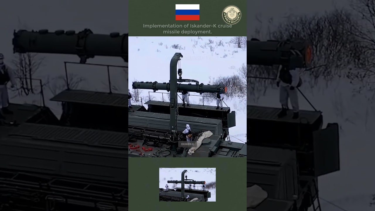 Implementation of Iskander-K cruise missile deployment. #military #defence