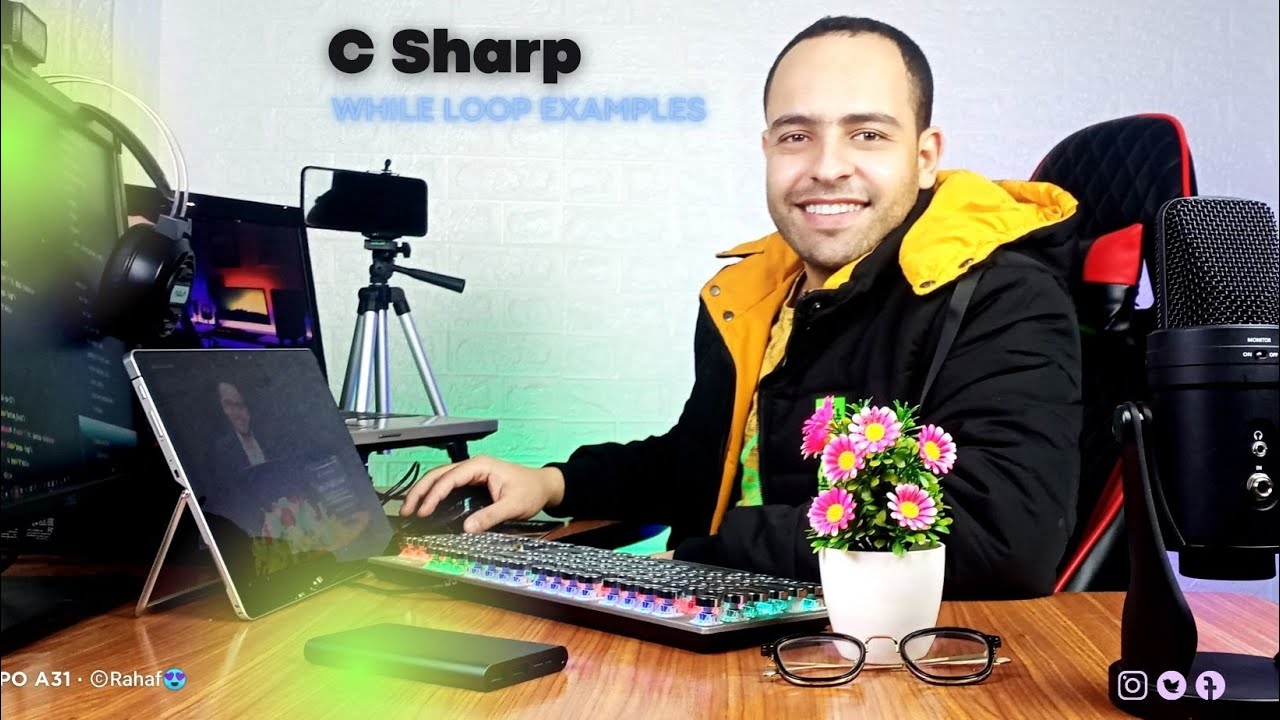 #31 c sharp tutorial | C# | while loop examples sum and multiply c sharp loop | الحلقات التكرارية