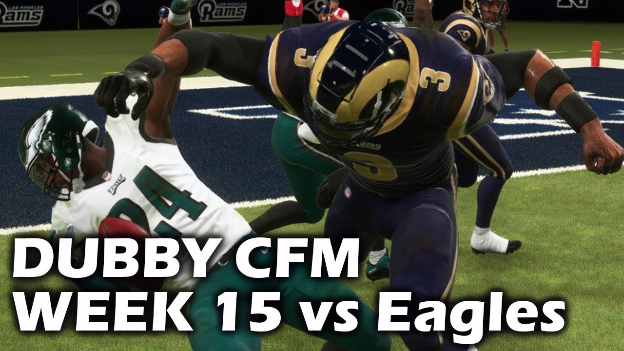 Madden 19 - DUBBY CFM - WEEK 15 vs EAGLES - REAL PHYSICAL!